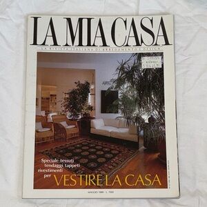 La Mia Casa Magazine interior design art textiles decor 80’s Italian language